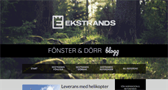Desktop Screenshot of ekstrands-fonster.com