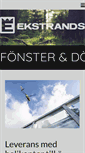 Mobile Screenshot of ekstrands-fonster.com