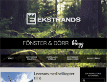 Tablet Screenshot of ekstrands-fonster.com